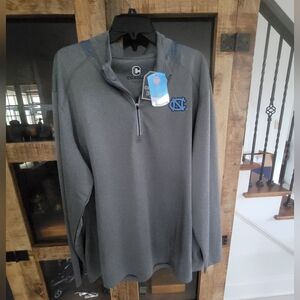 NWT Crable Gray Quarter-Zip Pullover with NC Logo